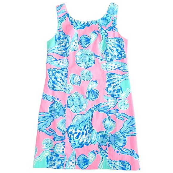 Lilly Pulitzer Cathy Pink Barefoot Princess Lace Shift Dress Size 4‎ - Picture 4 of 4